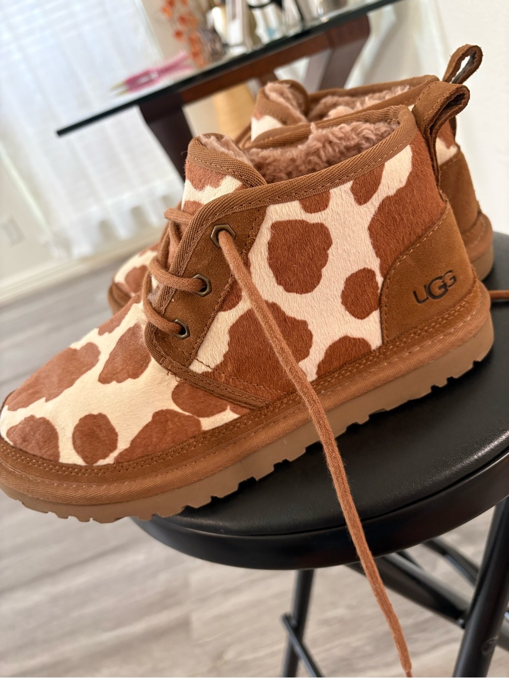 UGG Cow Print Boots